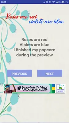 Roses are Red, Violets are Blue android App screenshot 0